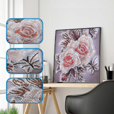 

Siaonvr Special Shaped Diamond Painting DIY 5D Partial Drill Cross Stitch Kits Crystal R