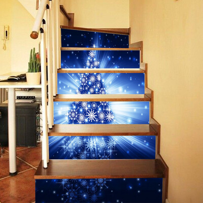 

〖Follure〗Christmas Tree Stair Stickers 3D Waterproof DIY Wall Stickers Home Decoration