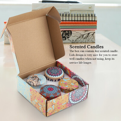 

4pcsSet Eco-Friendly Natural Soy Wax Portable Travel Tin Scented Candle for Stress Relief Soy Wax Candle Scented Tin Candle
