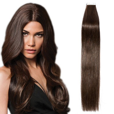 

12-24 inch Women Human Tape In Skin Weft Real Hair Extensions TAPE HUMAN HAIR 100 Brazilian Virgin Hair