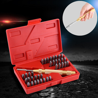 

Letter Number Punch SetsYMIKO 38pc Automatic Letter Number Stamping Metal Punch Stamp Set Tool Kit for Plastics Leather Mark