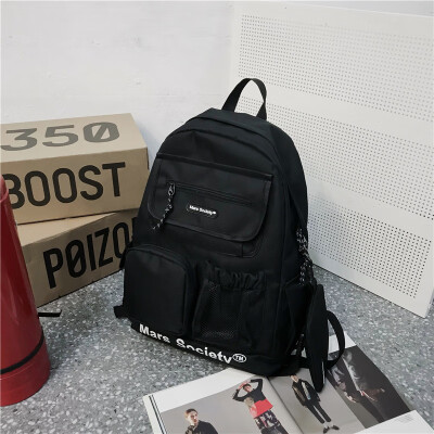 

Ins schoolbag female Korean version of high school students Chaobai mens simple shoulder bag large capacity computer bag backpack