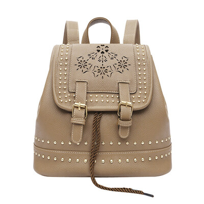 

Tailored Fashion Women Backpack Vintage Floral Hollow Out Rucksack Drawstring School Bag