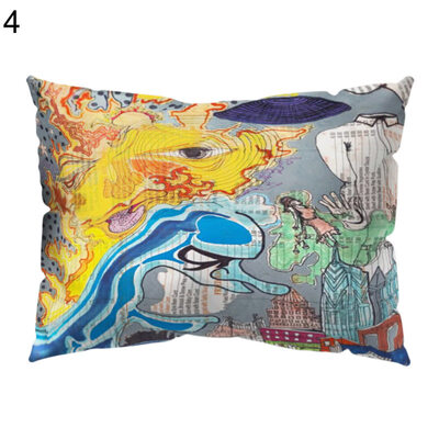 

Flower City Forest Planet Pillow Case Cushion Cover Sofa Bed Car Office Decor