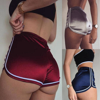 

Womens Sports Casual Beach Running Slim Yoga Ladies High Waist Shorts Hot Pants