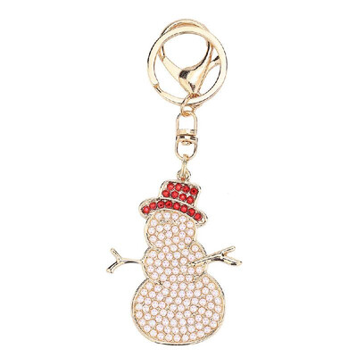 

Snowman-Shaped Keychain Pendant DIY Point Drill Key chain Decoration Diamond Painting Key Ring