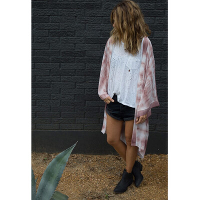 

New Women Chiffon Kimono Cardigan Beach Cover Up Contrast Print Boho Long Loose Casual Blouse Top White