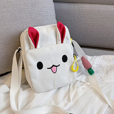 

Tailored Women Fashion Canvas Rabbit Ear Radish Purse Shoulder Tote Handbag Casual Bag