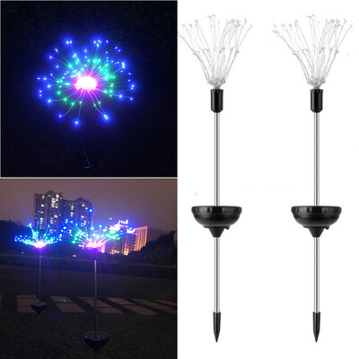 

〖Follure〗90LED Solar power garden light Christmas Lights Outdoor fireworks LED Lawn Lamp