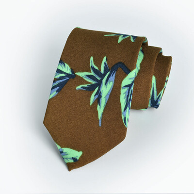 

Mens Korean version of the casual narrow cotton tie printing 7 cm 2019 summer new tie custom manufacturers spot