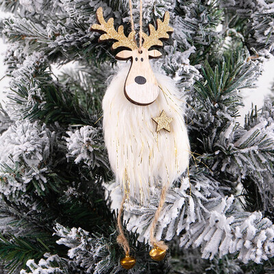 

Tailored Christmas Elk Pendant DIY Wooden Painted Hanging Ornament Xmas Party Decoration