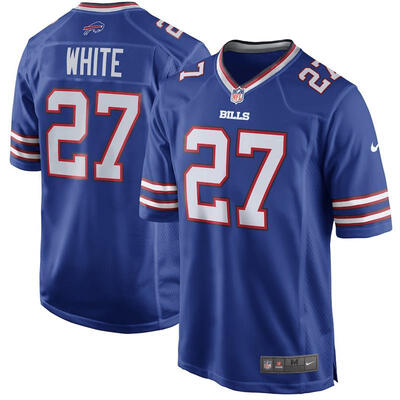 

Mens Football Jersey Buffalo Bills TreDavious White Royal Game Jersey