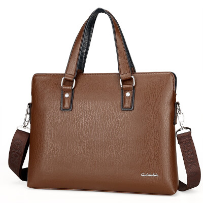 

New mens handbag Korean fashion leather large capacity computer bag shoulder diagonal package