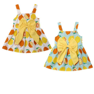 

Summer Toddler Kids Baby Girls Fruit Print Dress Princess Party Wedding Dresses
