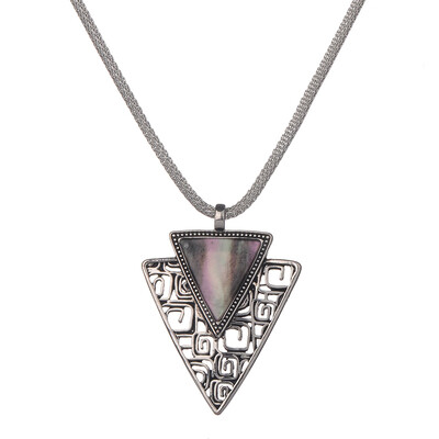 

Vintage Simple Style Triangle Pendant Necklace