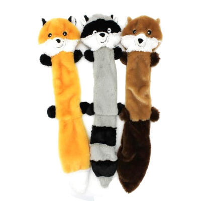 

3pcs Cute Animals Plush Squeak Toy Pet Dog Chew Bite Molar Squeaky Toys