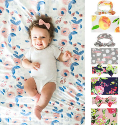 

Baby Photography Props Blanket Cloth Towels Wrap Girls Hair Accessories Headband