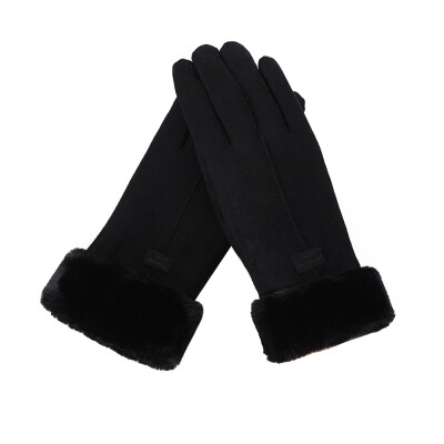 

Womens Winter Warm Gloves Touchscreen Outdoor Female Gloves with Fluff Lining