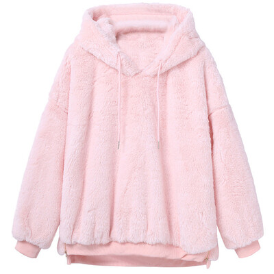 

Toponeto Womens Winter Warm Fluffy Coat Fleece Fur Outerwear Sweatshirt Coat BKL