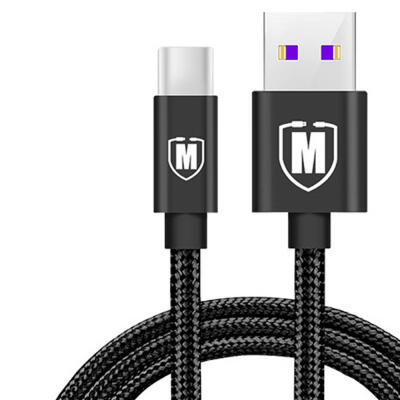 

Durable Nylon Braided USB To Type-C 5A Fast Charging Data Cable For Mobile Phones-2m