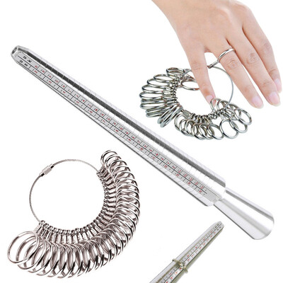 

〖Follure〗Ring Size Stick Mandrel Finger Gauge Ring Sizer Set Measuring Sizes Jewelry Tool UK