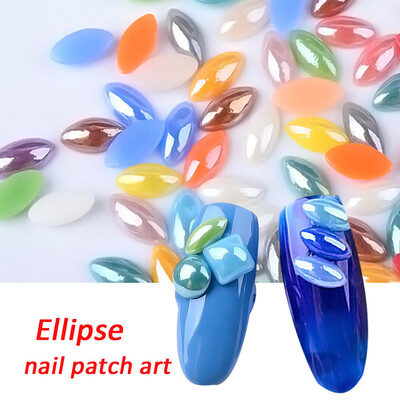 

〖Follure〗1 Bag Nail Patch Ornaments Color Mixed Color Resin Nail Ornaments Nail Art