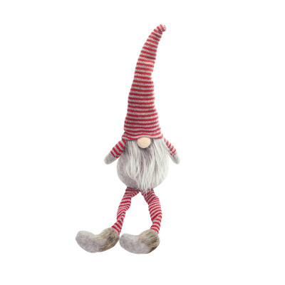 

Christmas Gnome Gifts Holiday Decoration Present Handmade Striped Tomte Plush Doll Tabletop Santa Figurines Ornaments