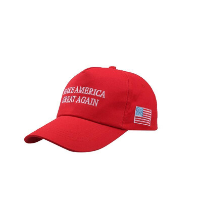 

Make America Great Again Adjustable Baseball Cap with Embroidery Unisex Flag Cotton Hats Letter Sport Gorras Casquette White With