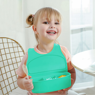 

Toponeto Childrens lunch Box Multi-Purpose Bib For Children From 6 Months To 6 Years Old