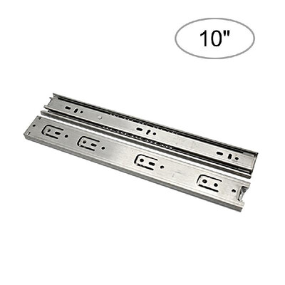 

2pcs Drawer Slides Steel Ball Slide Low Noise Ball Bearing Drawer Slides 1-Pair Heavy Duty Drawer Slides Drawer Guide Rail Steel B