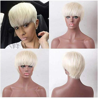 

〖Follure〗Womens Fashion Wig White Synthetic Hairshort Wigs hair Wave Wig