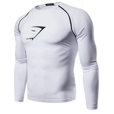 

SUNSIOM New Mens Training Fitness Jogger Athletic Tops Long Sleeve Sports GYM T-shirt