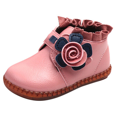 

Baby Children Warm Boys Girls Floral Martin Sneaker Boots Kids Baby Casual Shoes