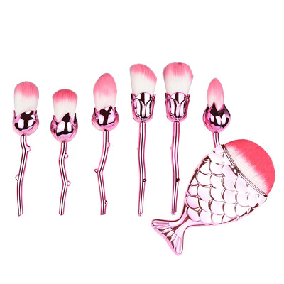 

〖Follure〗7 Pcs Pro Soft Contour Face Powder Foundation Blush Brush Makeup Cosmetic Tool