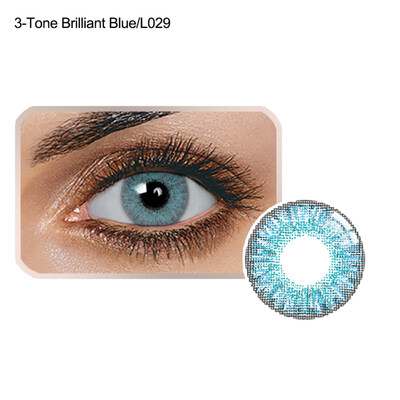 

1Pair 145mm DIA Unisex Fashion Blue Green Honey Brown Gray Colour Contact Lens