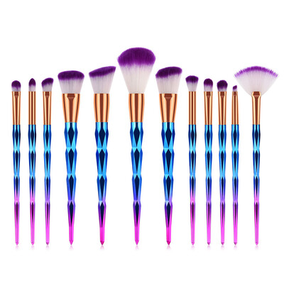 

Toponeto 12PCS Colorful Make Up Foundation Eyebrow Eyeliner Brushes Cosmetic Concealer