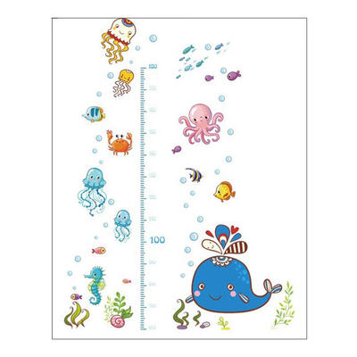 

Creative Height Wall Stickers Marine Life Decals Home Room Decor Ornaments