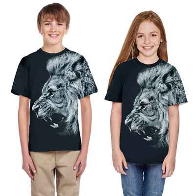

Teen Youth Kid Girls Boys Summer 3D Print Cartoon T-shirt Tops Casual Clothes