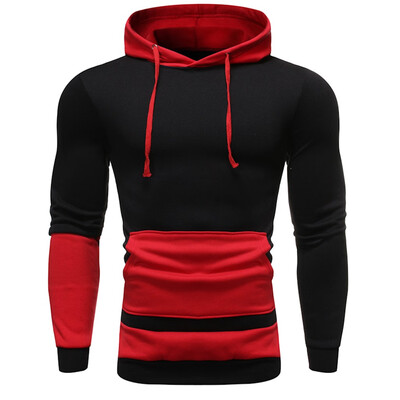 

Toponeto Men Autum Winter Long Sleeve Hooded Sweatshirt Printed Outwear Tops Blouse