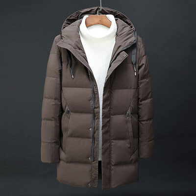 

Toponeto Men Casual Winter Solid Warm Zipper Long Sleeve Hooded Jacket Coat Outwear Tops
