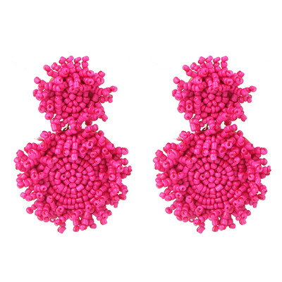 

JURAN 2019 New Design Handmade Beaded Drop Earrings For Women Charm Pendant Statement Dangle Earring Jewelry