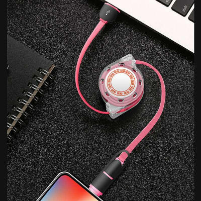 

Retractable 2 In 1 Data Cable Multifunctional Charging Line For Apple IPhones Android Mobile Phone -1m