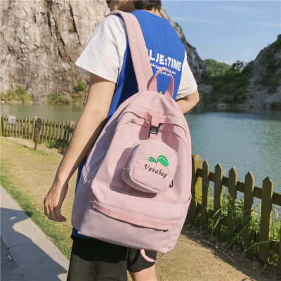 

Schoolbag junior high school girls Korean version insfeng high school students backpack girls shoulder bags Simple Sen travel bag