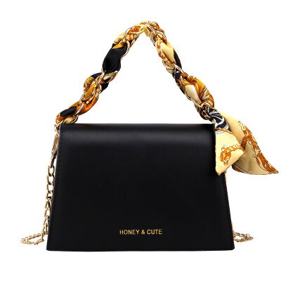 

Fashion Korean bag female 2018 new pu female bag trend wild Hong Kong girl shoulder bag chic chain bag