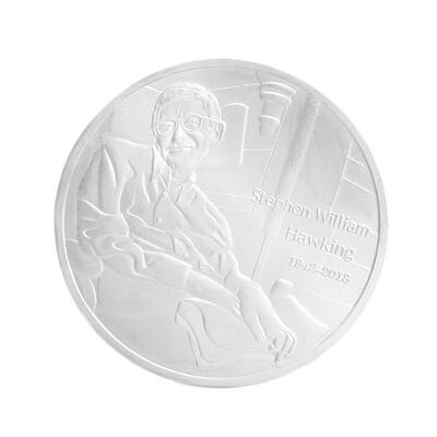 

Stephen Hawking Commemorative Coin Non-currency Bitcoin Art Collection