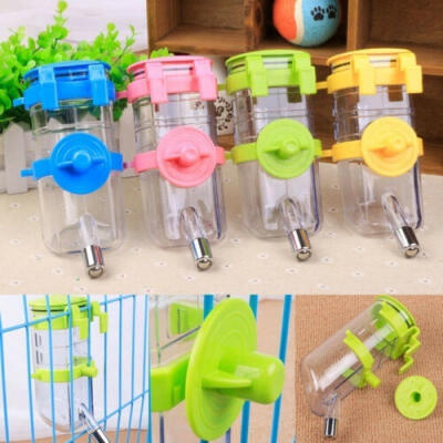 

Portable Pet Water Bottle Drinker Hanging Dispenser for Dog Cat Travel Auto Feeder 350ml