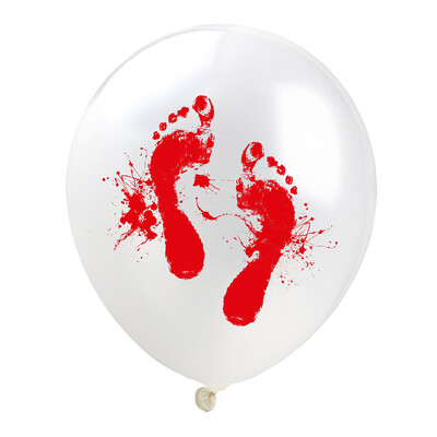 

Toponeto Halloween Horror Party Blood Splatter & Handprint Balloons Bloody Print