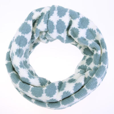 

Baby Scarf Knit Wool Polka-dot Pattern Double-deck Winter Boy Girl