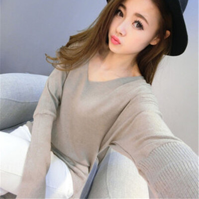 

Women Winter Warm Knitwear Jumper Tops Long Sleeve Loose V-neck Pullover Sweater