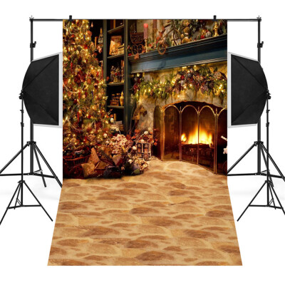 

〖Follure〗Christmas Backdrops Snowman Vinyl 3x5FT Lantern Background Photography Studio